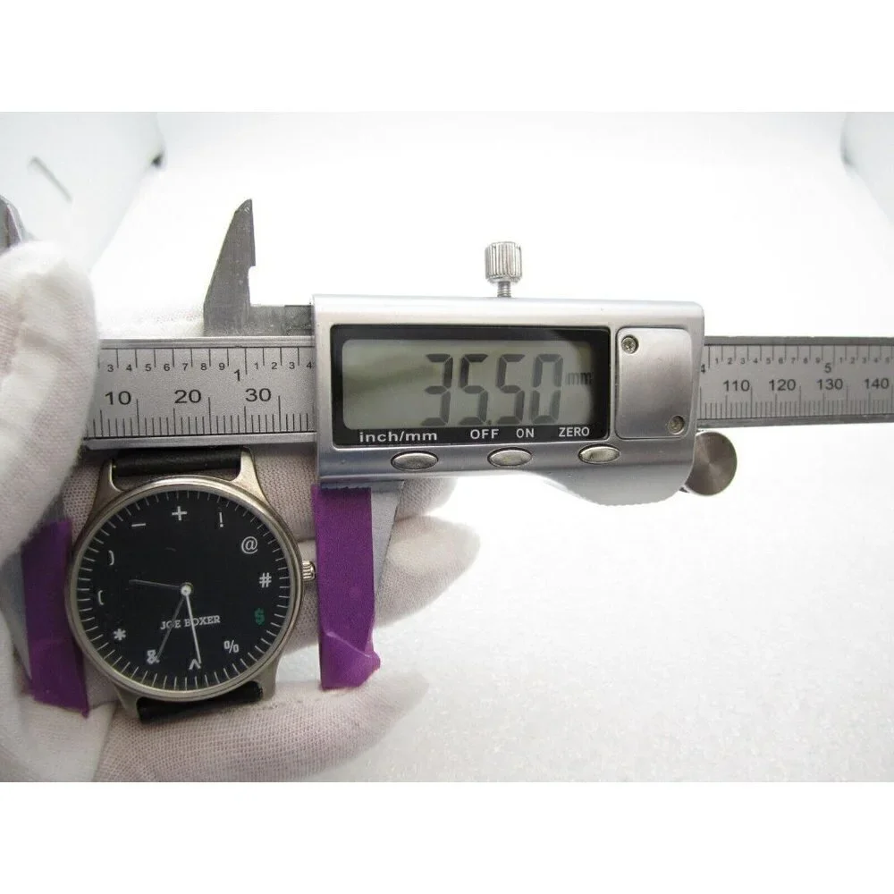 Vtg 1995 Joe Boxer Timex‎ Symbols Quartz WR Analog 35mm Dial Round Watch (G233)